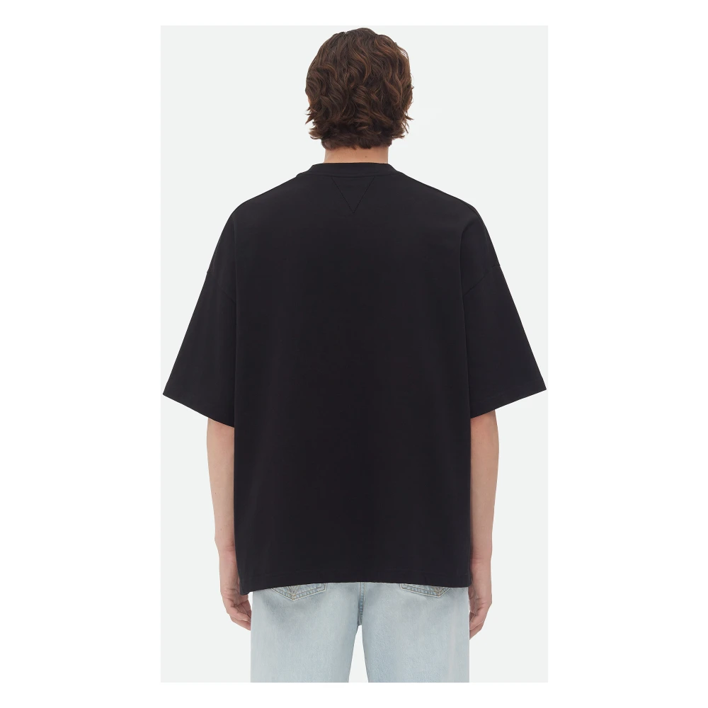 Bottega Veneta Zwart T-shirt met Notebook Detail Black Heren