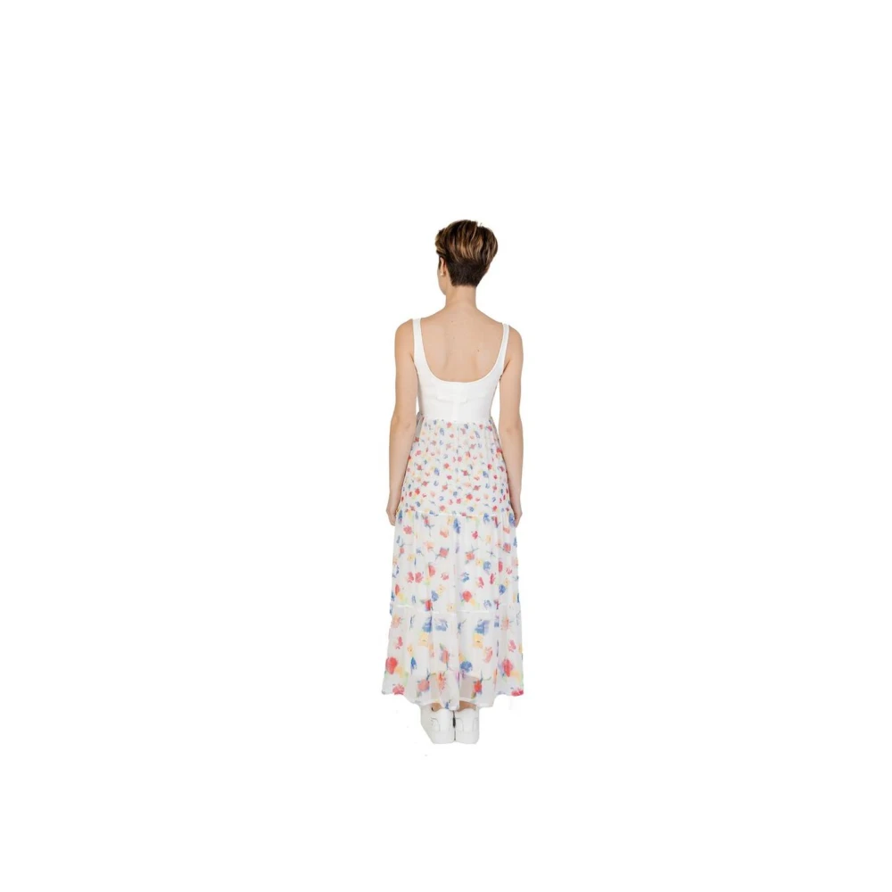 Desigual Moderne Witte Polyester Jurk voor Vrouwen White Dames