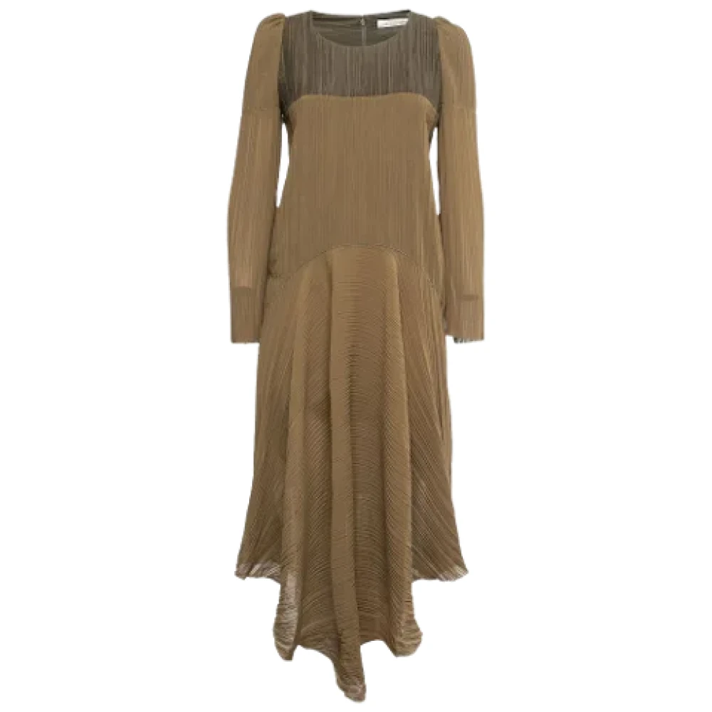 Chloé Pre-owned Fabric dresses Green Dames