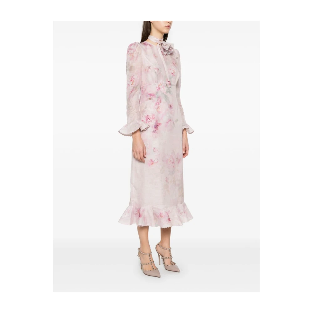 Zimmermann Rosa Jurk voor Vrouwen Multicolor Dames