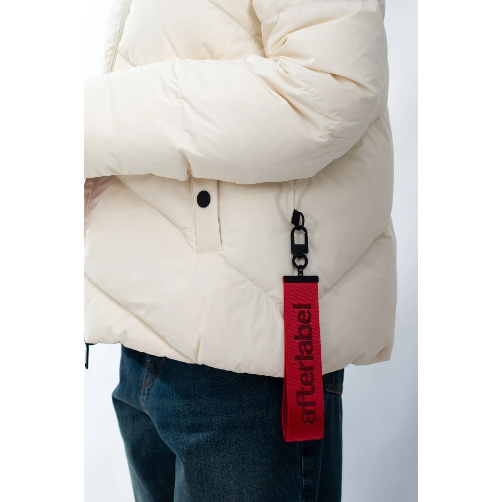 Afterlabel Matte Hooded Donsjack in Helsinki White Dames