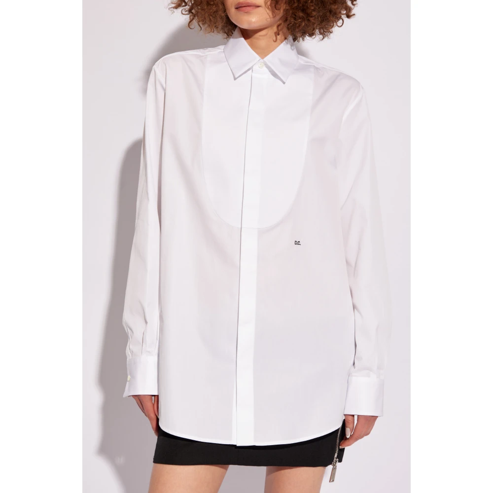 Dsquared2 Shirt met logo White Dames