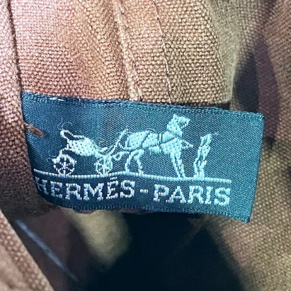 Hermès Vintage Pre-owned Canvas handbags Brown Dames