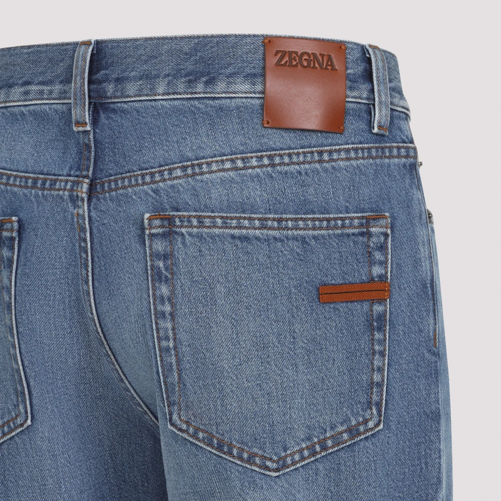 Ermenegildo Zegna Blauwe City Jeans Verhoog Garderobe Stijlvol Blue Heren