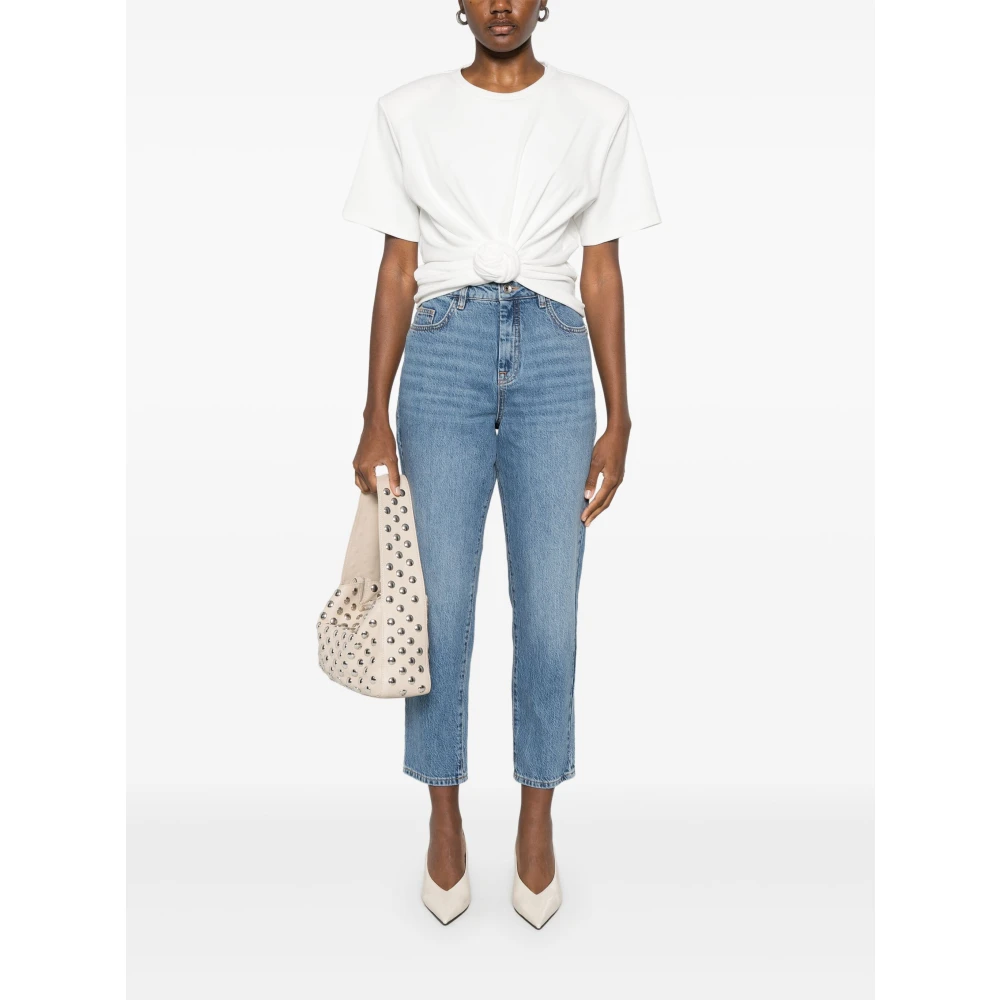 PATRIZIA PEPE Hoge Taille Jeans Art. 8P0402D1Wzb Blue Dames