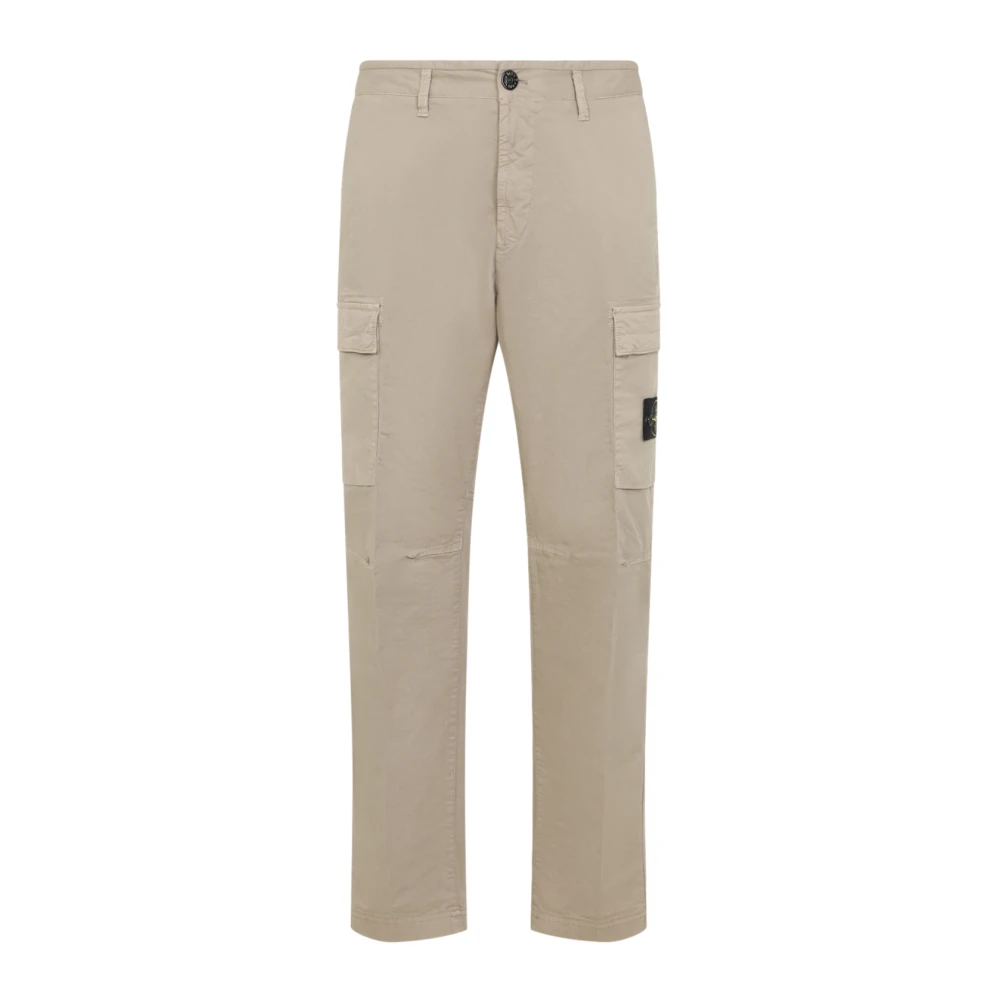Stone Island Beige Cargo Trousers - Male - Slim-Fit Trousers - W32 - Trousers