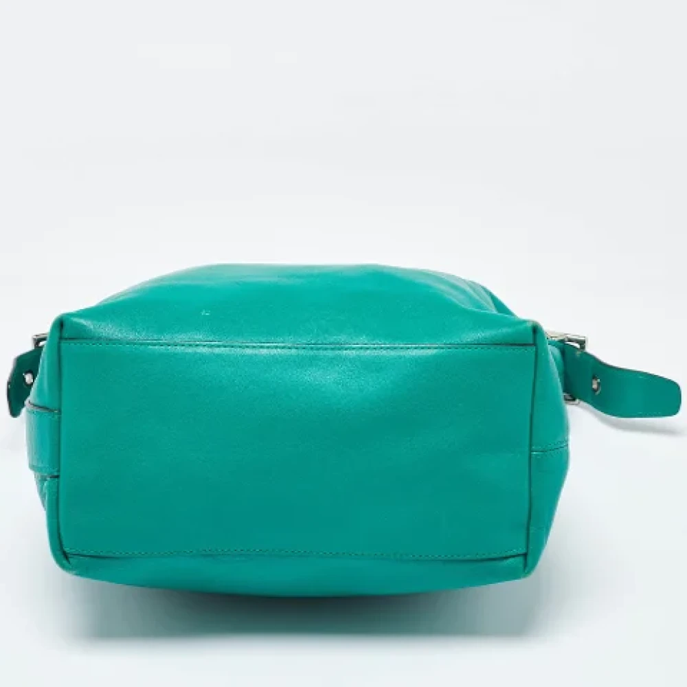 Coach Pre-owned Leather shoulder-bags Green Dames