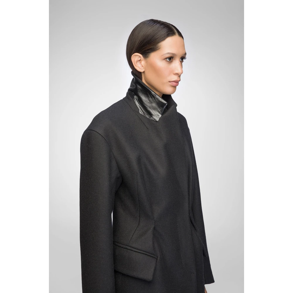 VSP Lia Zwarte wollen jas Black Dames