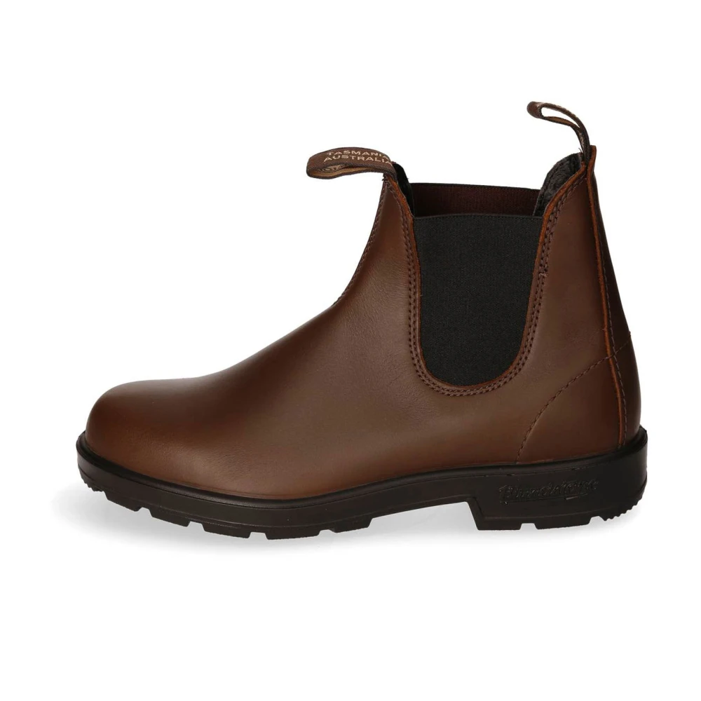 Blundstone Chelsea-stövlar i läder med elastisk insats Brown, Herr