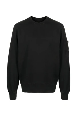 Brushed Emerized Diagonal Fleece Lens Sweatshirt