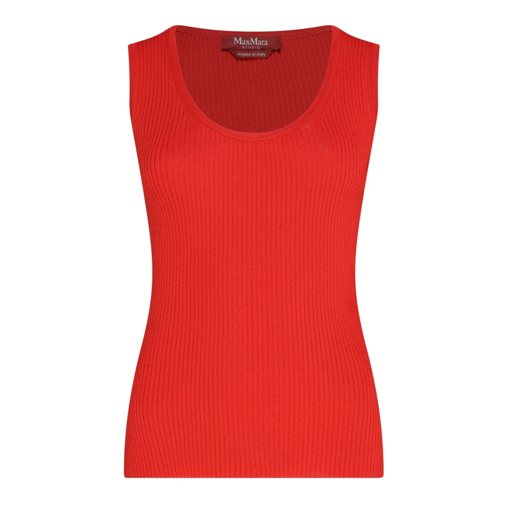 Max Mara Studio Rode Tanktop Red Dames