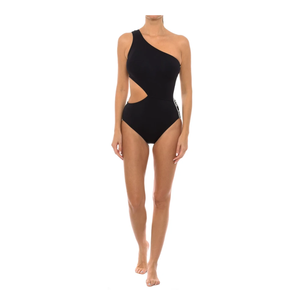 Michael Kors Cut-Out One-Shoulder Badpak Black Dames