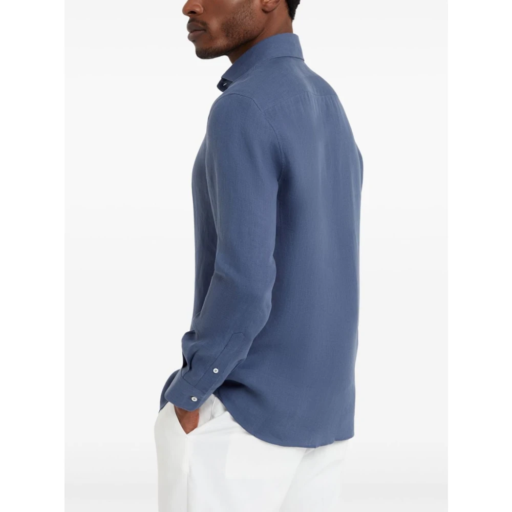 BRUNELLO CUCINELLI Blauwe Herenshirts Blue Heren