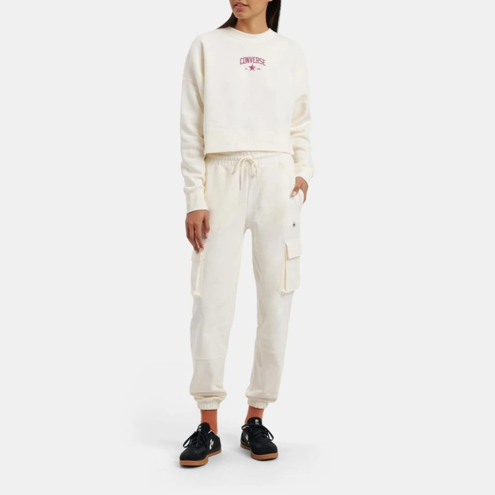 Converse Crew Neck Sweatshirt White Dames