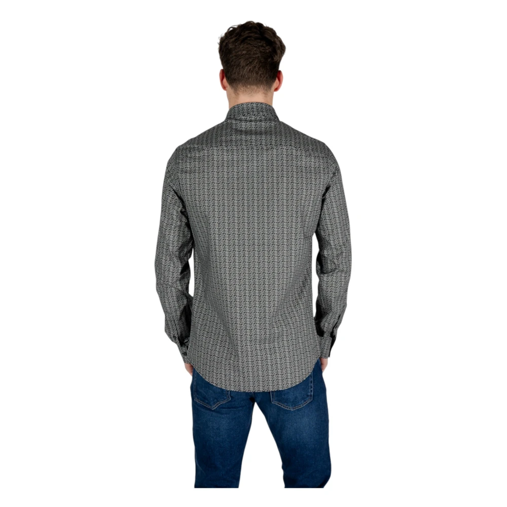 Armani Exchange Lange mouwen shirt Lente Zomer Collectie Black Heren