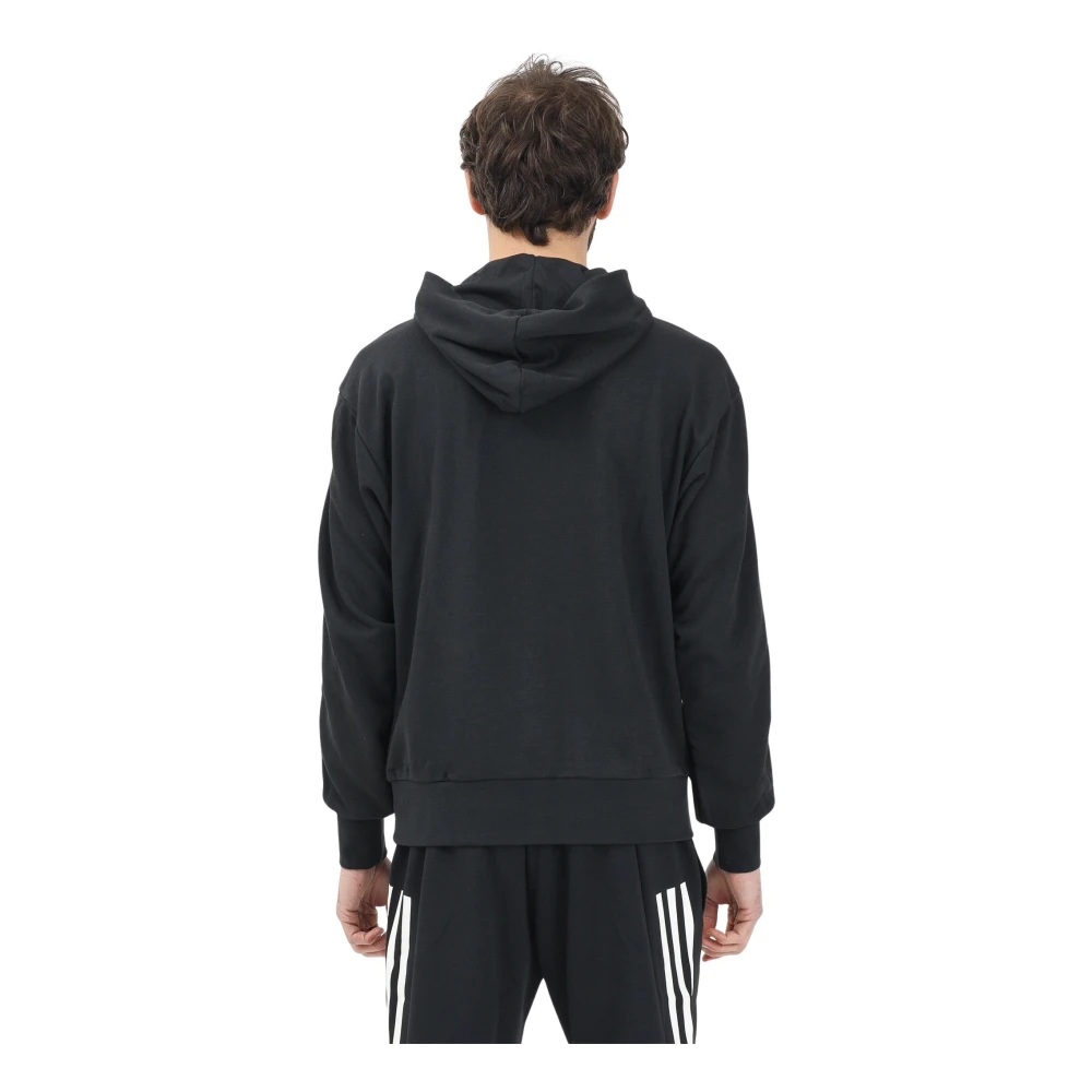 Adidas Zwarte hoodie Essentials 3 Stripes Black Heren