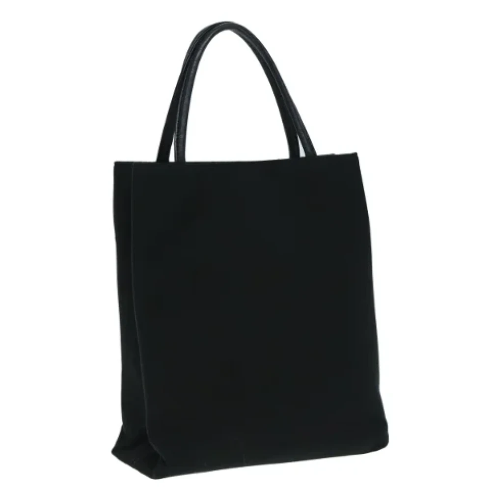 Burberry Vintage Pre-owned Canvas handbags Black Dames