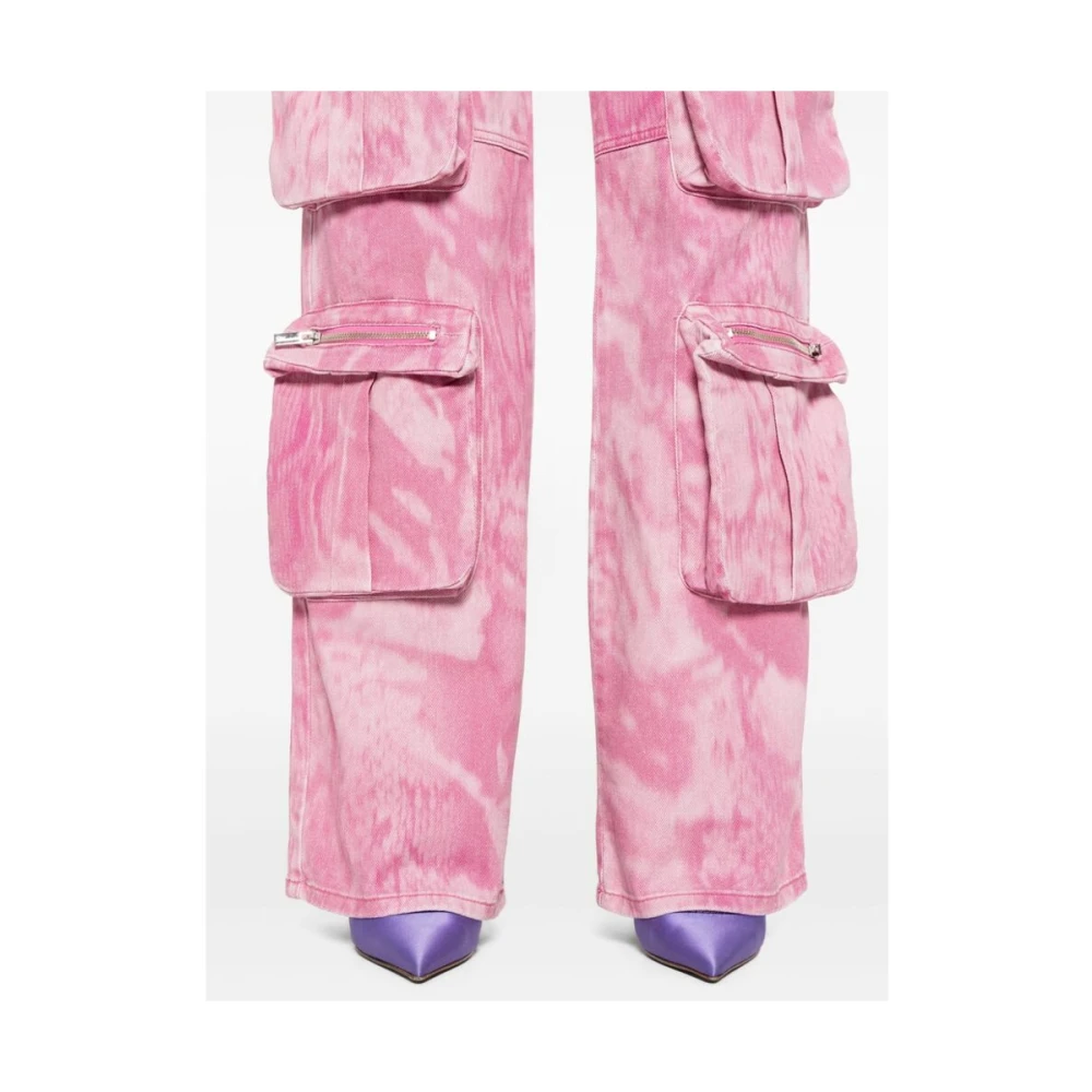 Blumarine Wide Trousers Pink Dames