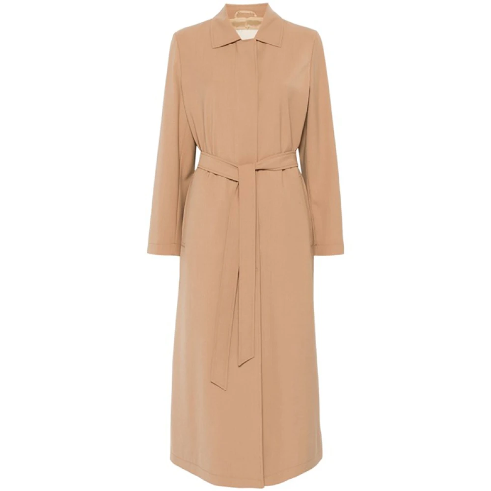 Herno Gestreepte jas Beige Dames