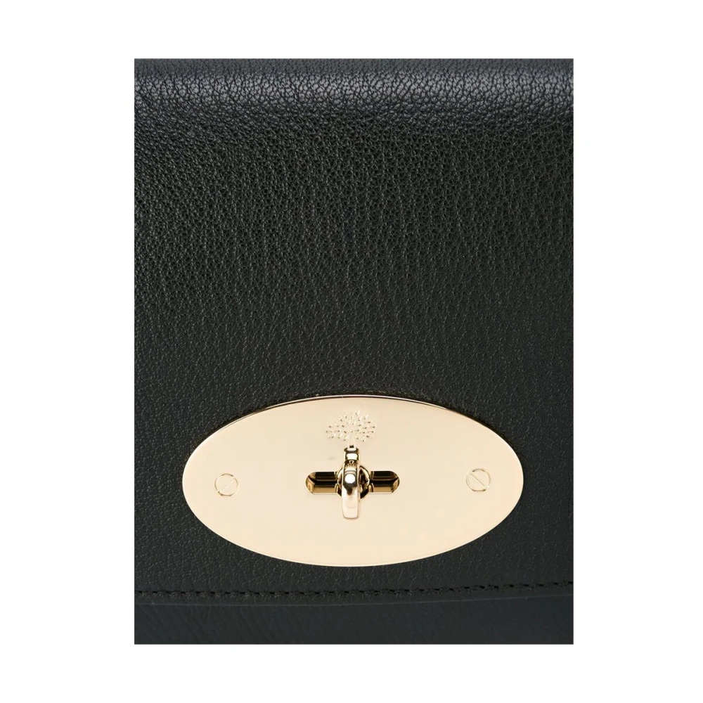 Mulberry Zwarte Leren Lily Schoudertas Black Dames