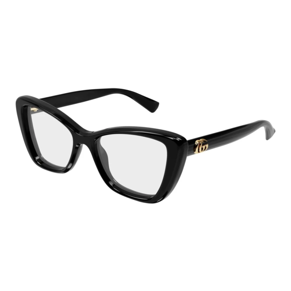 Gucci Unisex Black Glasses, 52 Mm, Cat-Eye Frame