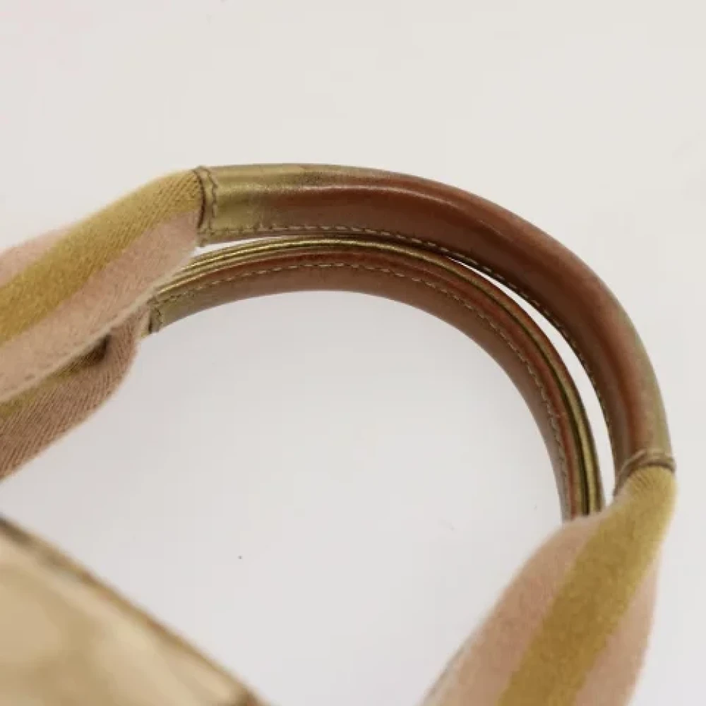 Gucci Vintage Pre-owned Canvas handbags Beige Dames