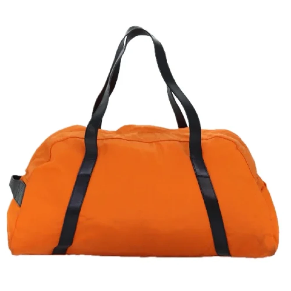 Gucci Vintage Pre-owned Canvas travel-bags Orange Dames