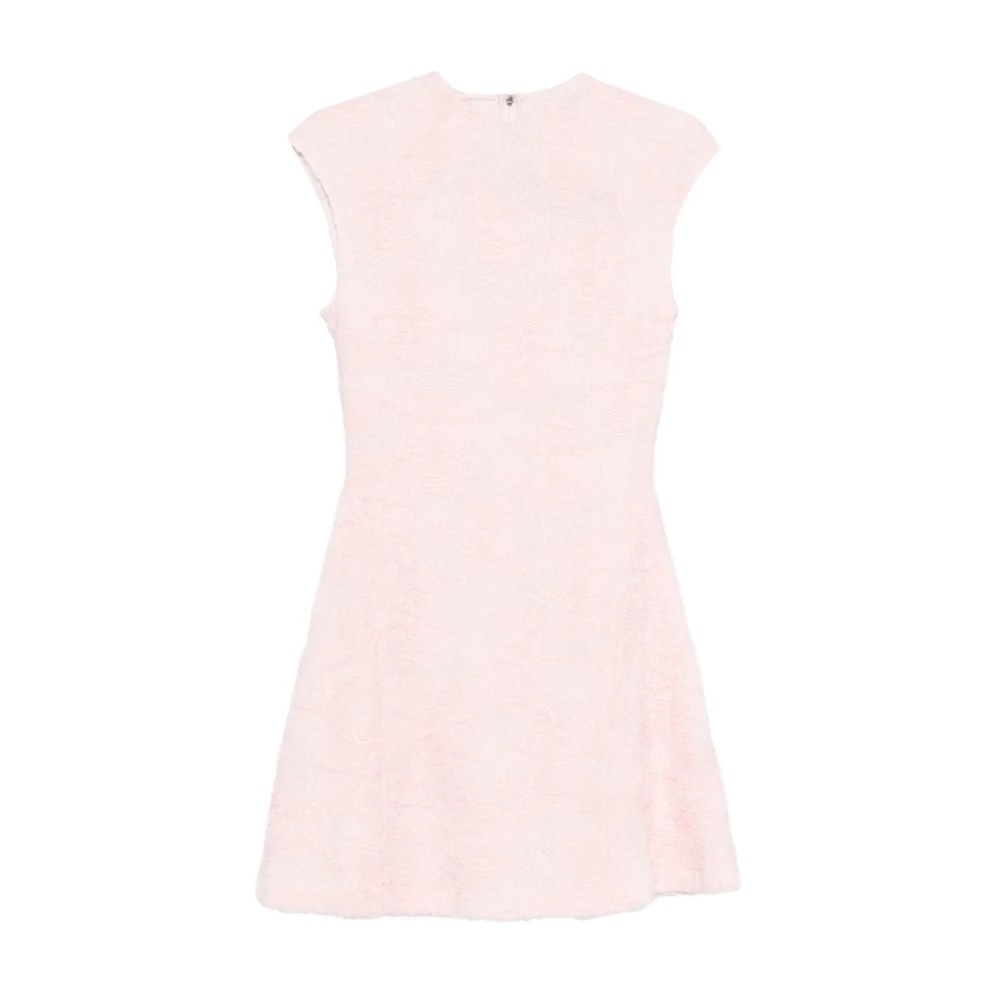 Rotate Birger Christensen , Short Dresses, Female, Pink, S, Short Dress With Floral Embroidery