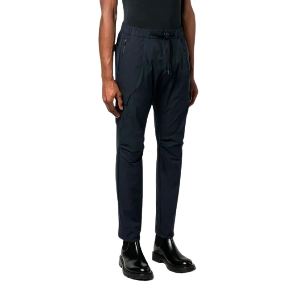 Herno Sportieve Katoenen Broek Blue Heren