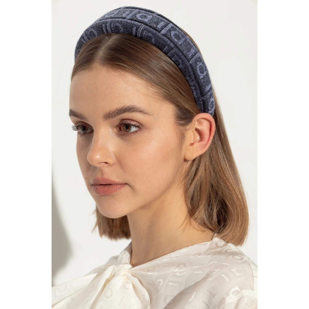 Salvatore Ferragamo Hoofdband met logo Blue Dames