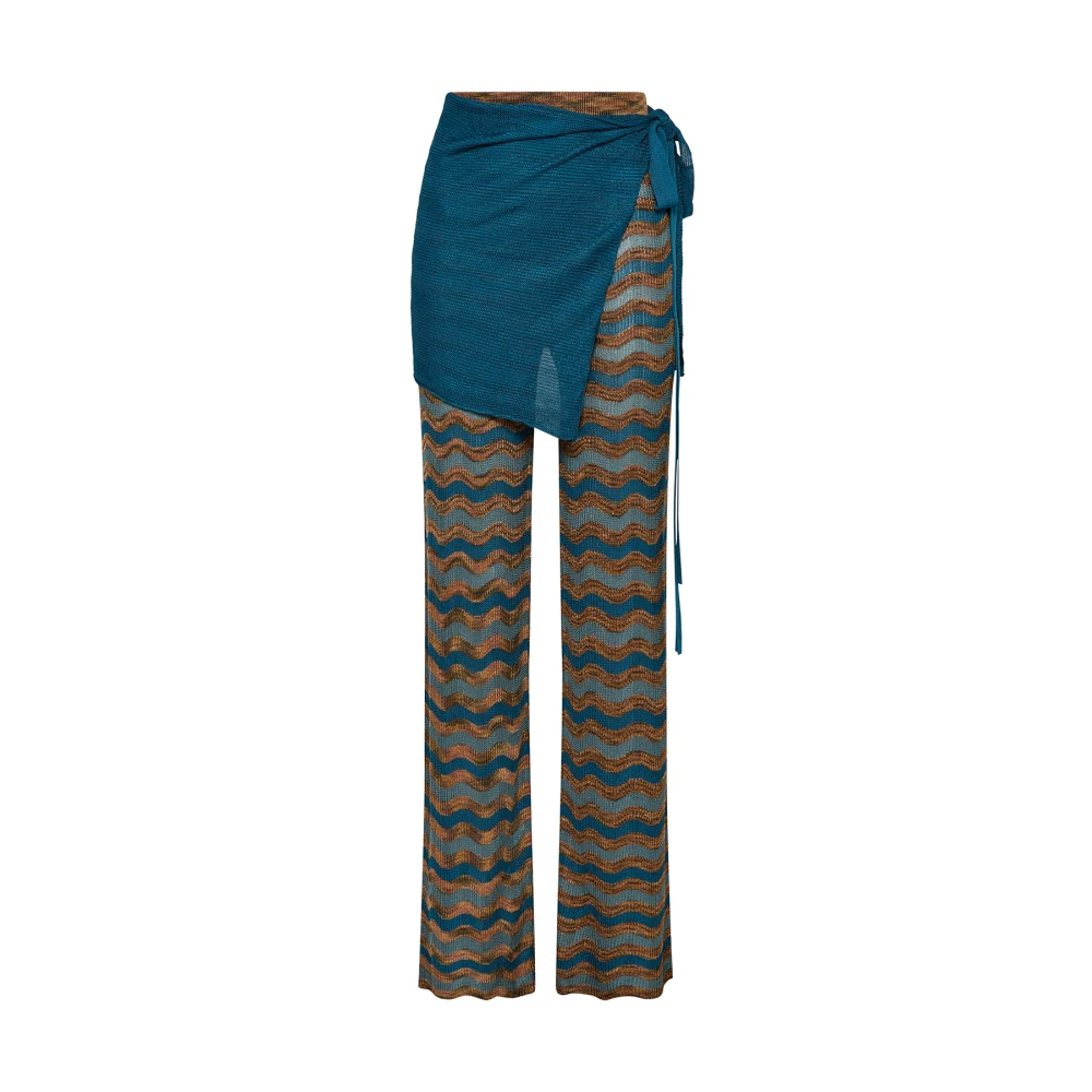Maliparmi Onda Print Broek Multicolor Dames