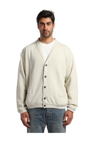 Cardigan in Sweatshirt fabric