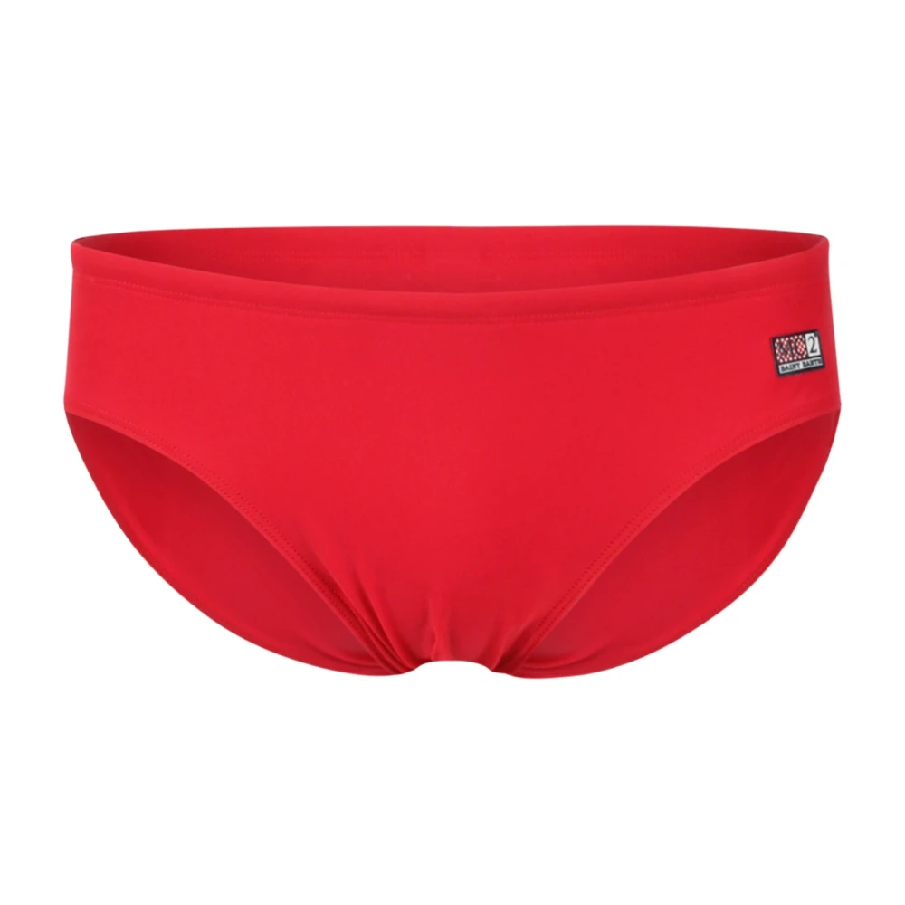 MC2 Saint Barth Stretch Jersey Swim Briefs Ss24 Red Heren