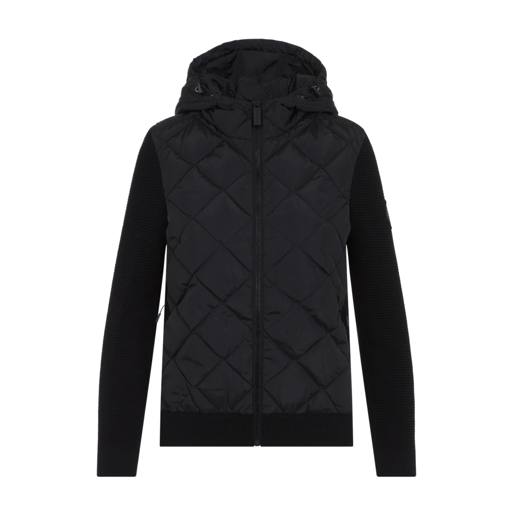 Canada Goose Gewatteerde Gebreide Hoody in Zwart Black Dames