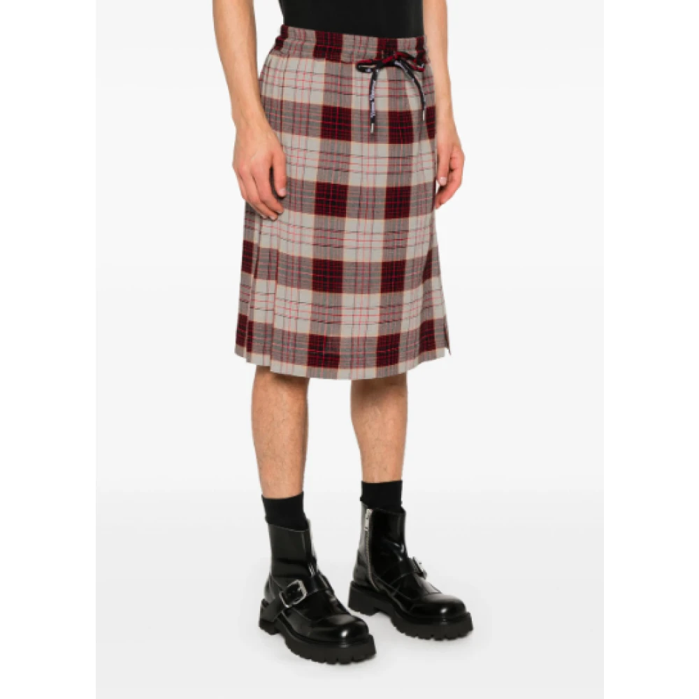 Vivienne Westwood Rode Geruite Kilt Rok Red Dames