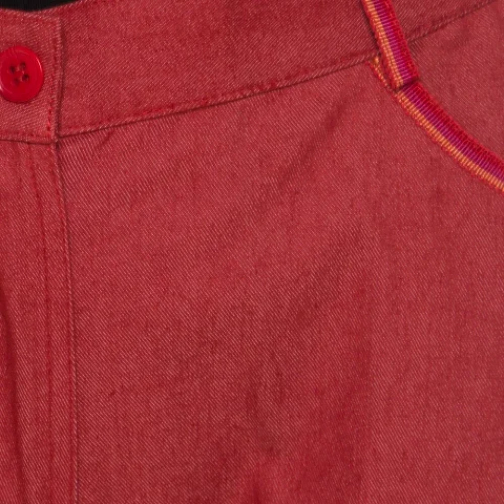 Missoni Pre-owned Denim jeans Red Dames