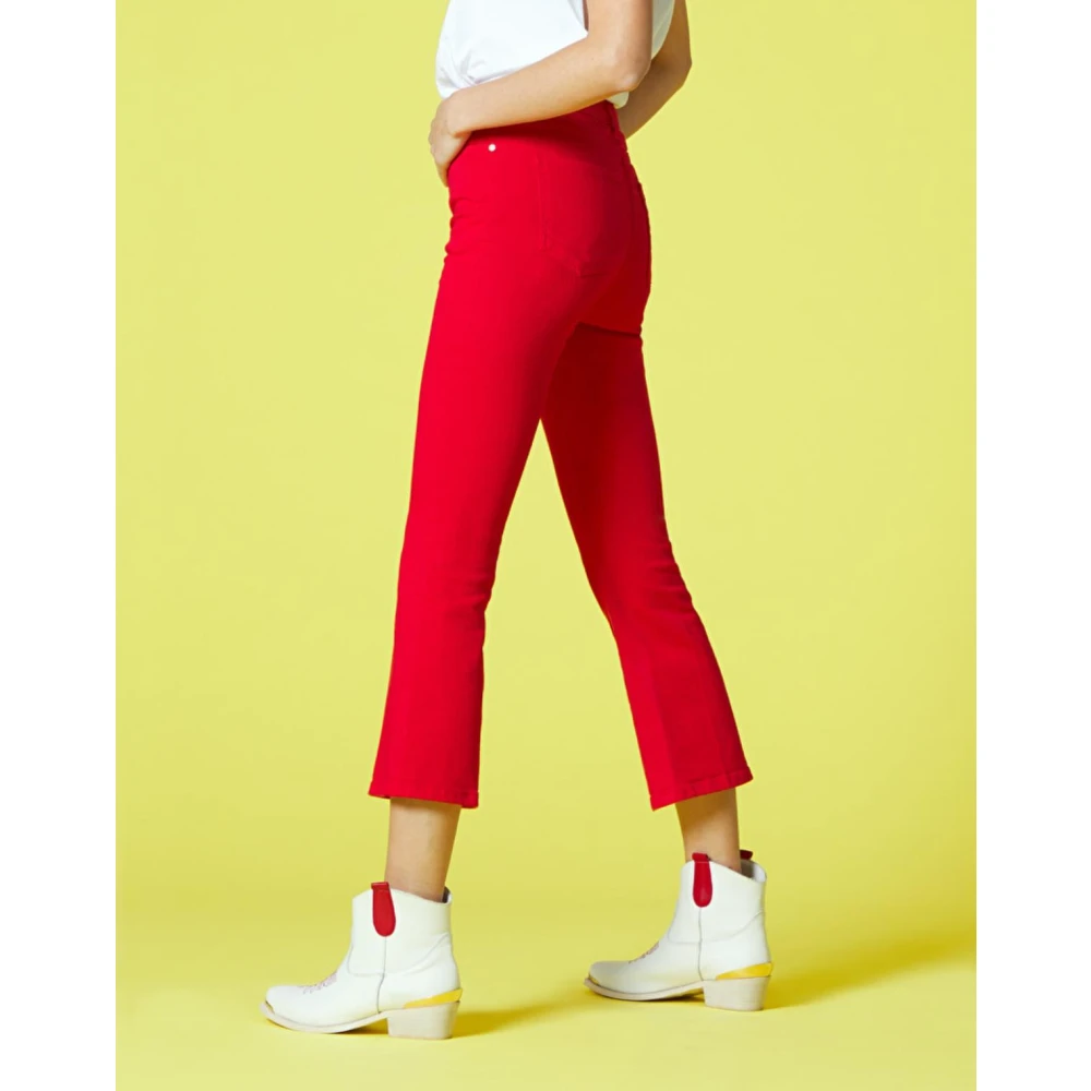 Manila Grace Drill Broek Red Dames