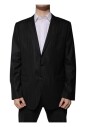 blazer-en-laine-rayee-a-revers-en-pointe