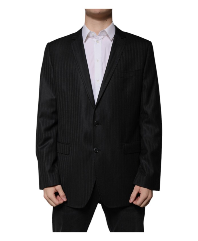 blazer-en-laine-rayee-a-revers-en-pointe