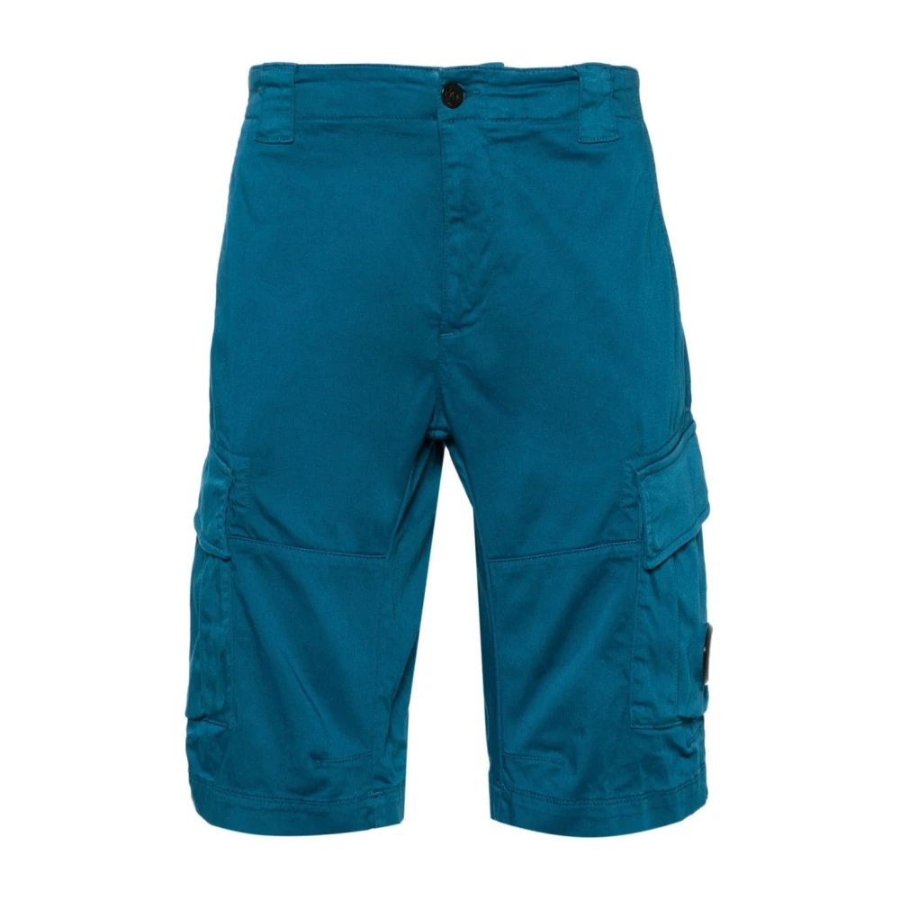 C.P. Company Flex Cargo Shorts Blue Heren