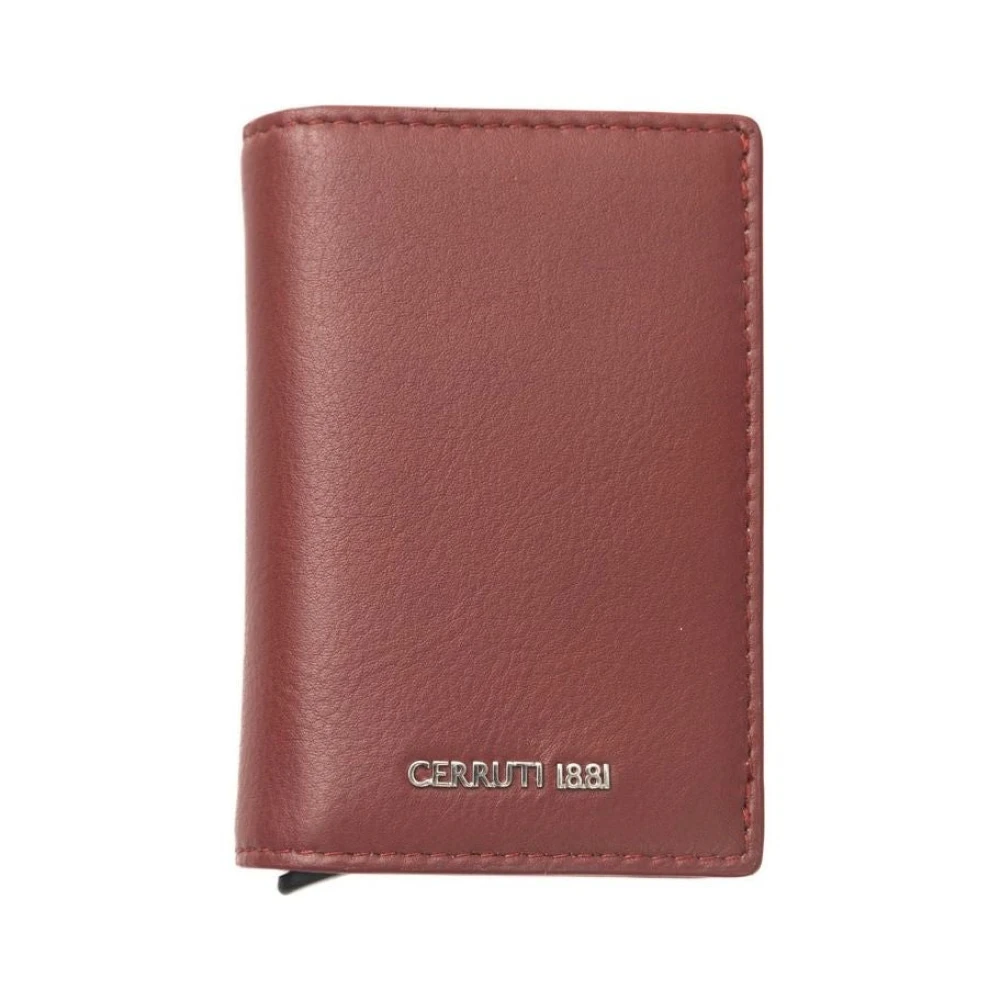 Cerruti 1881 Elegante Leren Portemonnee Red Heren