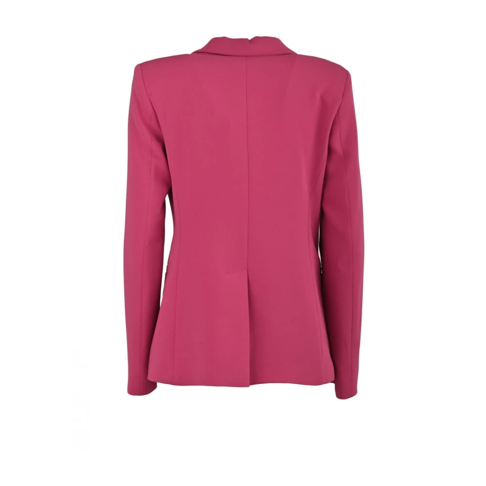 Pennyblack Formele Crepe Jas met Smalle Revers Pink Dames