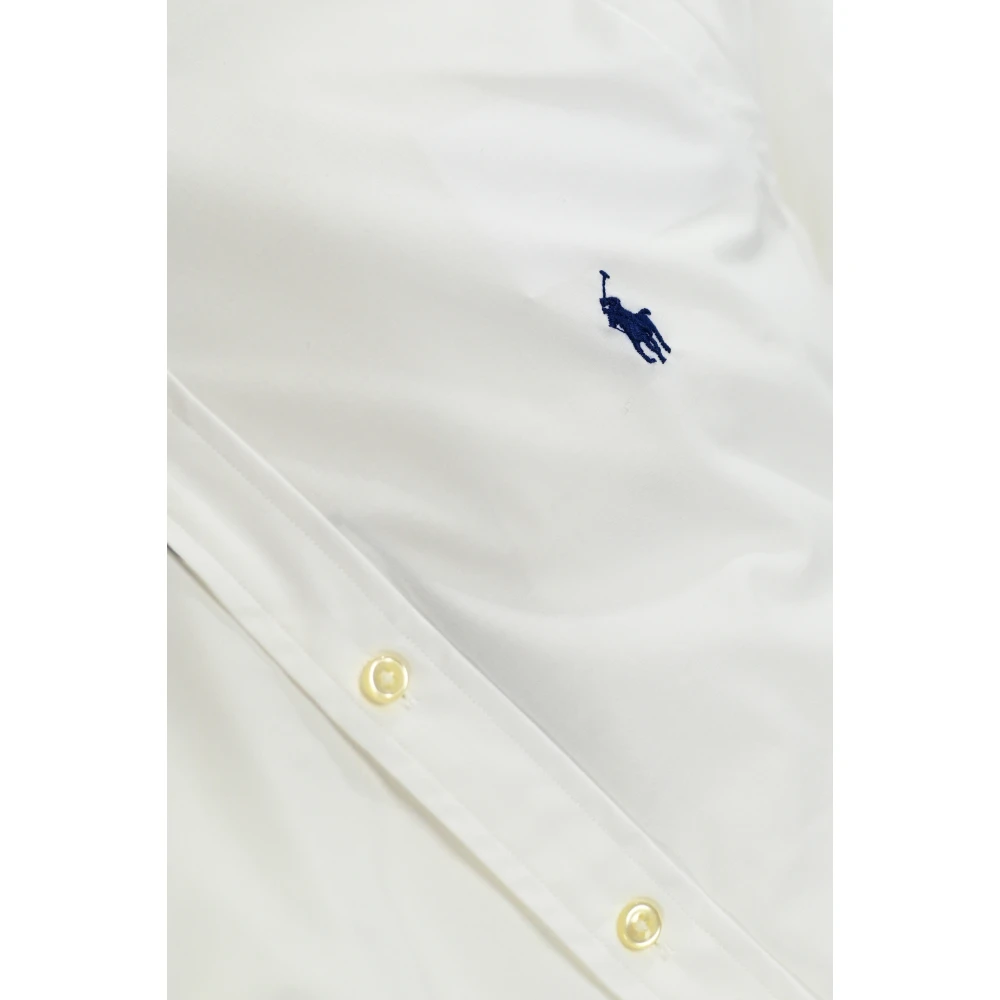 Polo Ralph Lauren Witte Button-Down Overhemd Slim Fit White Heren