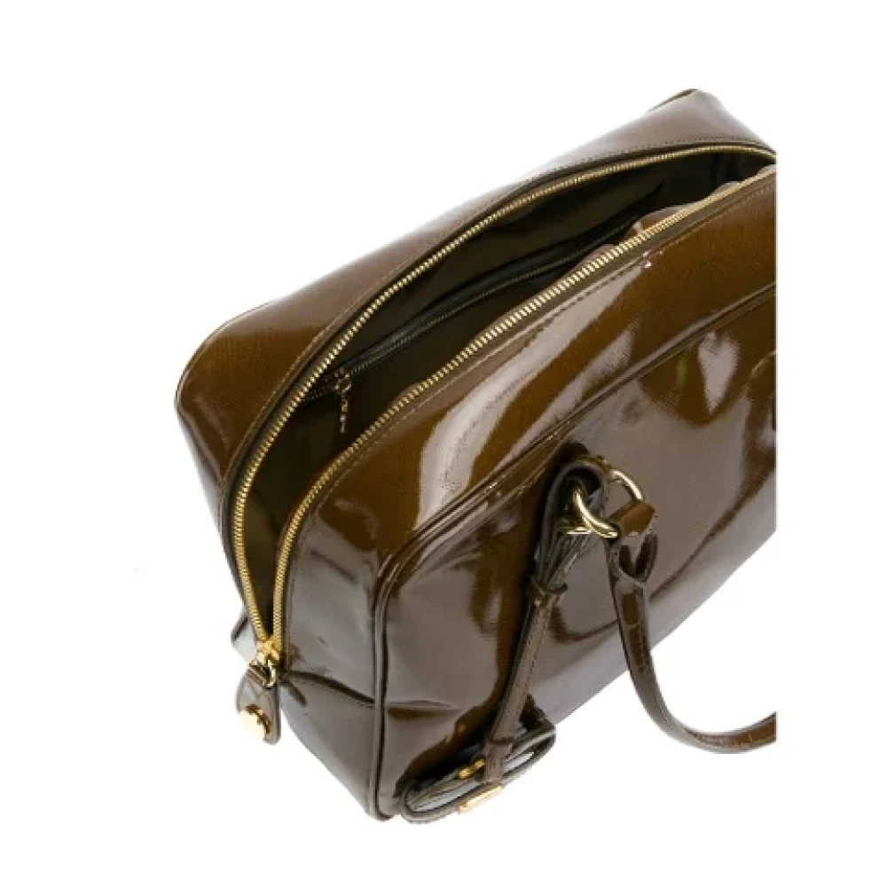 Moschino Pre-Owned Pre-owned Canvas shoulder-bags Brown Dames
