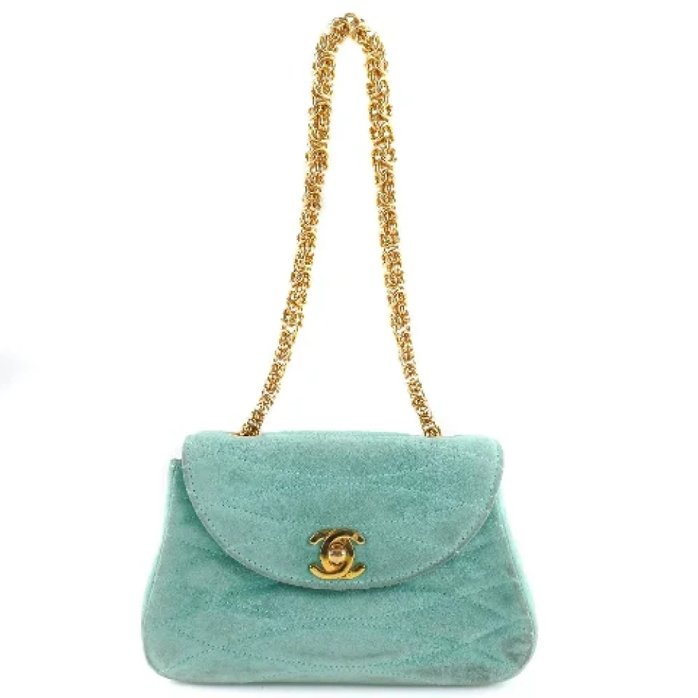 Chanel Vintage Pre-owned Leather handbags Green Dames