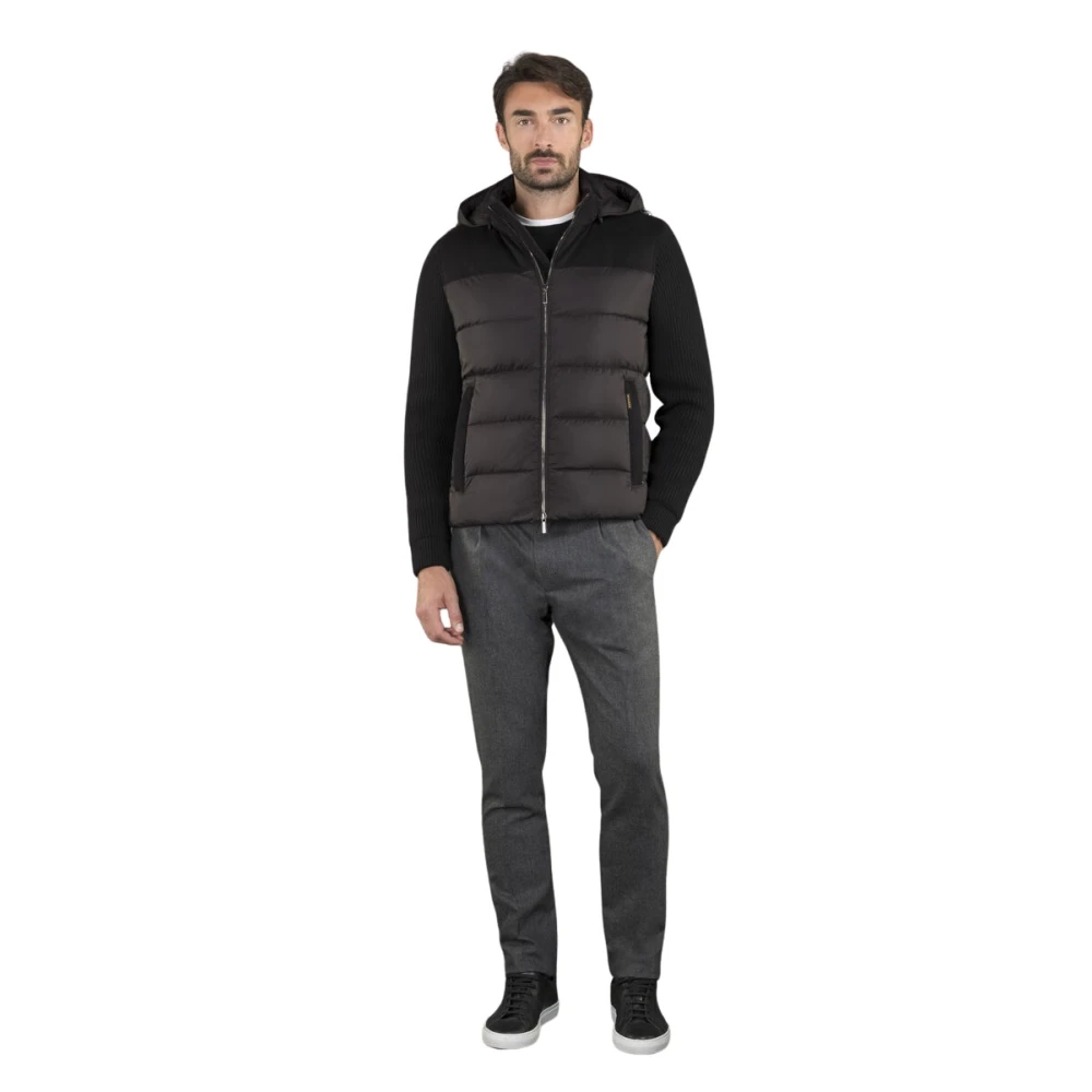 Moorer Men's Black Down Jackets, 2XL, Allori Lsm Jacket