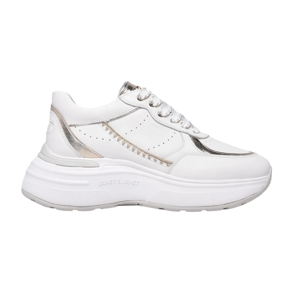 Janet & Janet Sneaker Dames Schoenen Wit