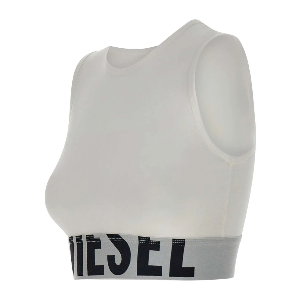Diesel Witte Katoenen Ada Top White Dames