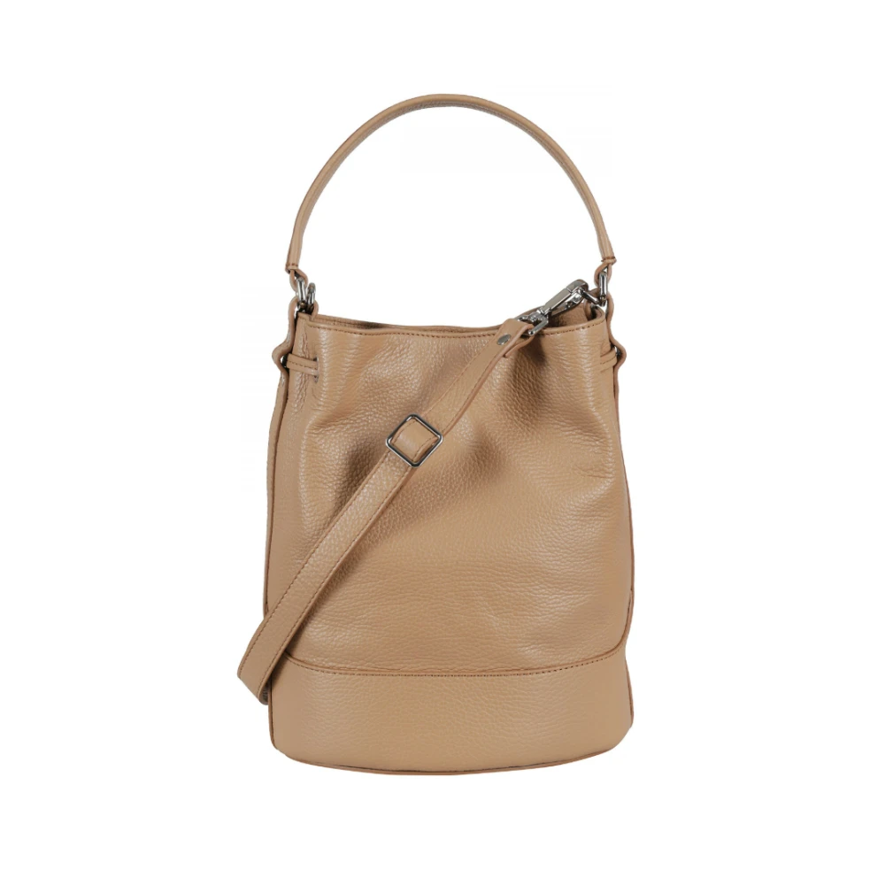 Zanellato Bruine Bucket Tas met Twist Sluiting Brown Dames