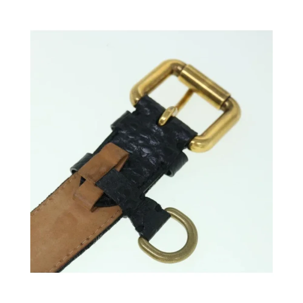 Louis Vuitton Vintage Pre-owned Denim belts Black Dames